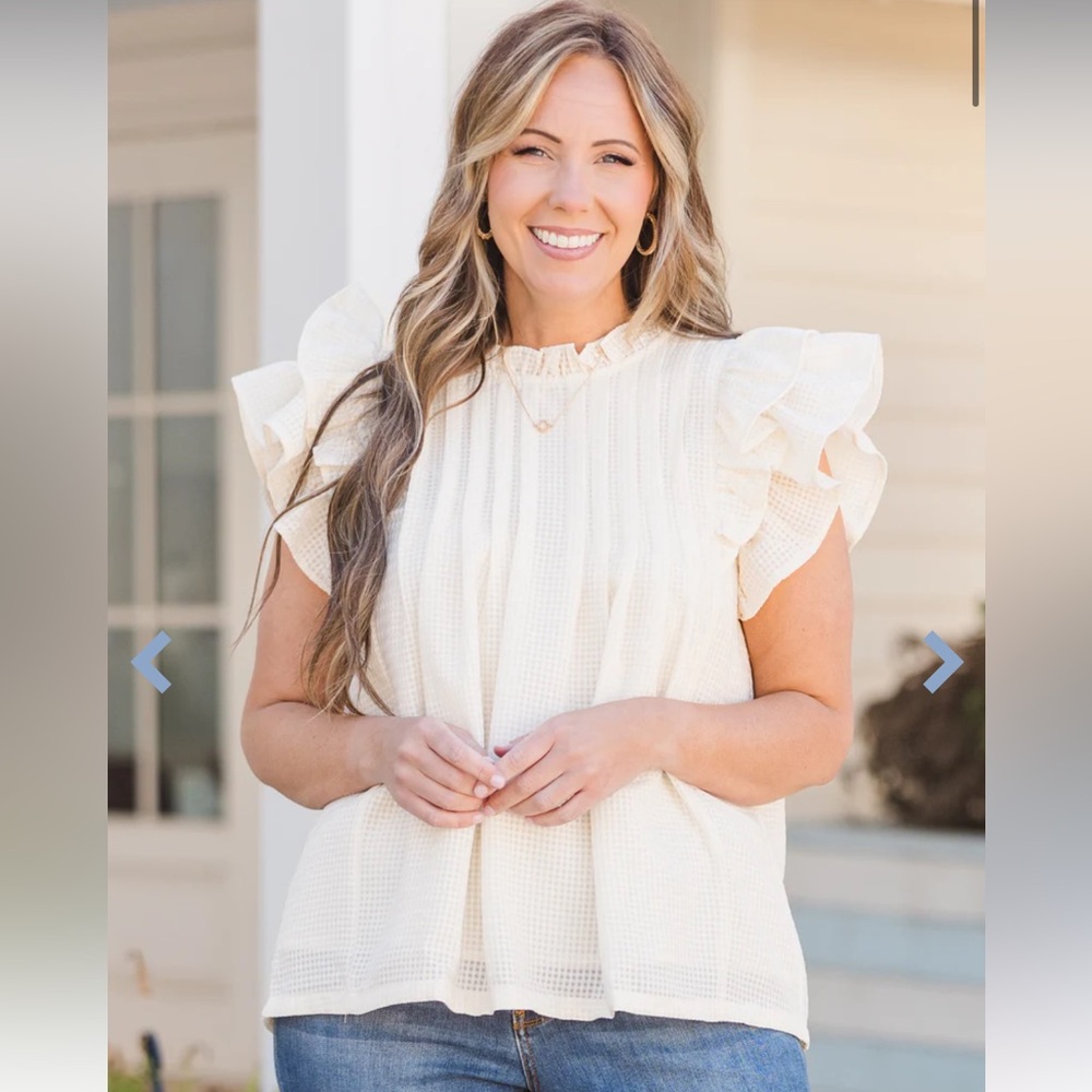 Chic Soul Ruffle Top. Brand new with tags!